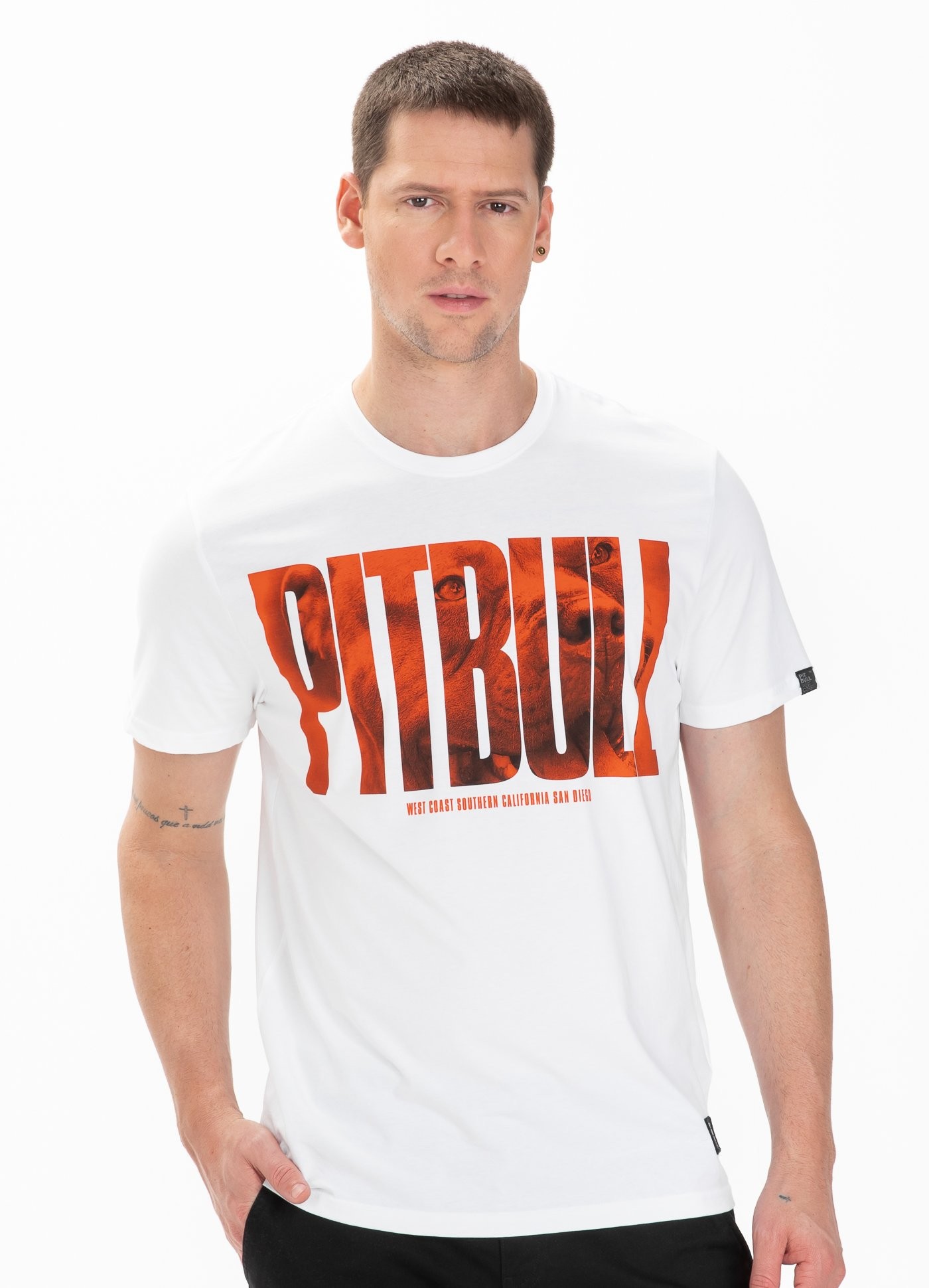 Pitbull West Coast - T-Shirt Orange Dog